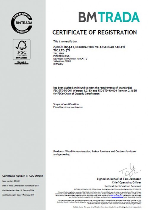 FSC Sertifikası
